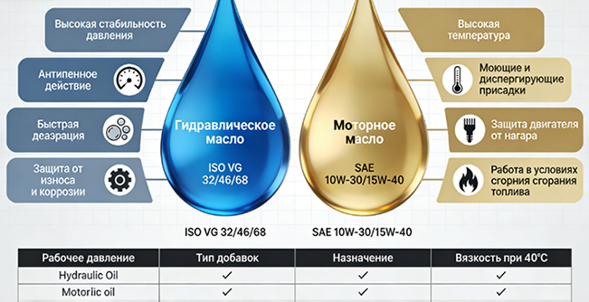 Можно ли использовать моторное масло в качестве гидравлического масла?插图1 Можно ли использовать моторное масло в качестве гидравлического масла?插图1