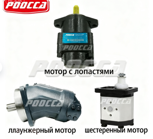 Три вида гидравлических двигателей